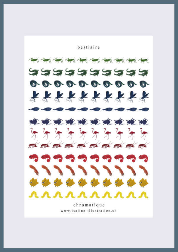 Bestiaire chromatique