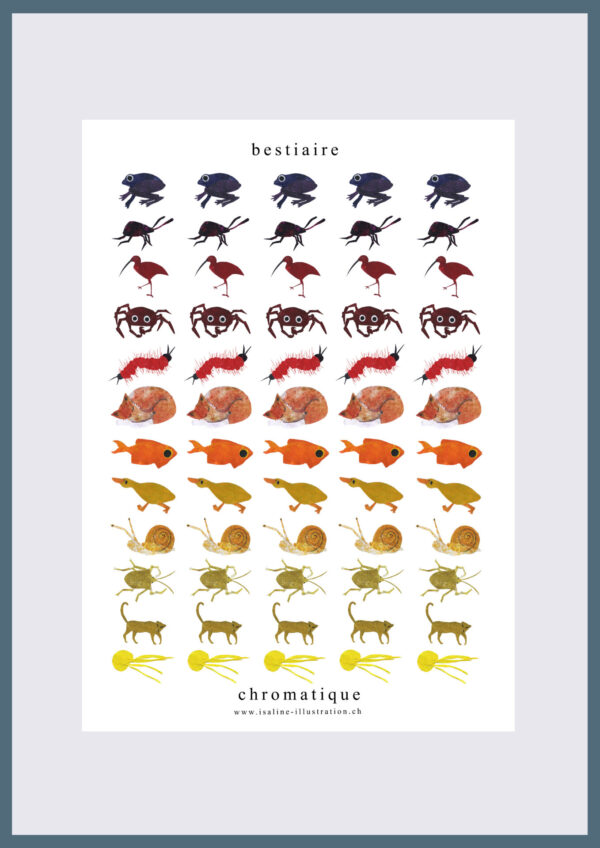 Bestiaire chromatique