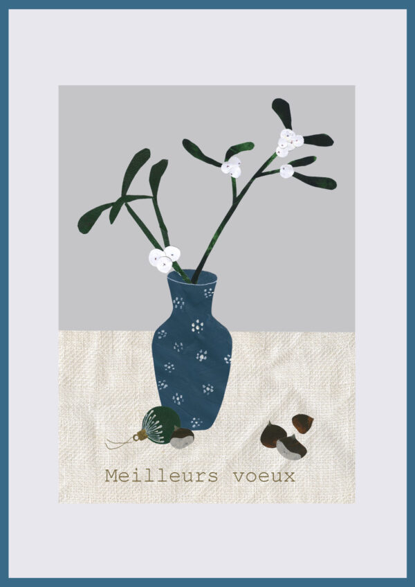 Vase et gui
